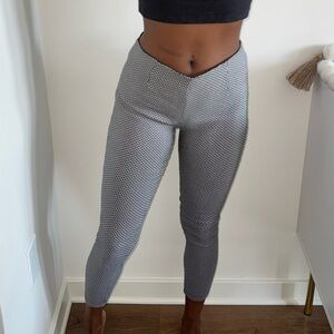 Calvin Klein Black and White Cropped Pants